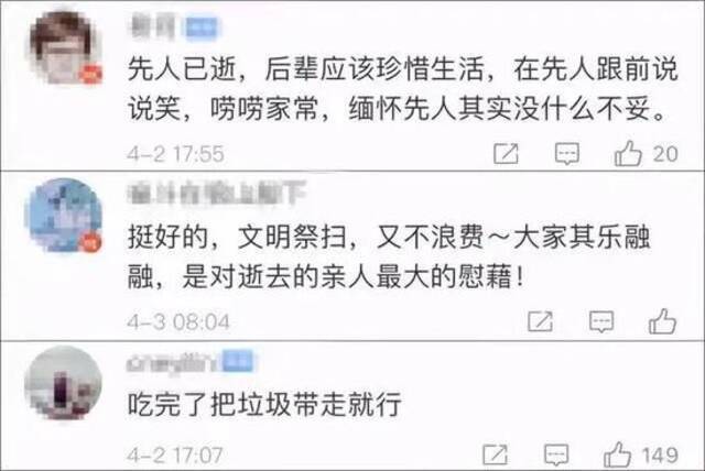 亲友在墓前“吃喝聚餐”引热议！当事人回应