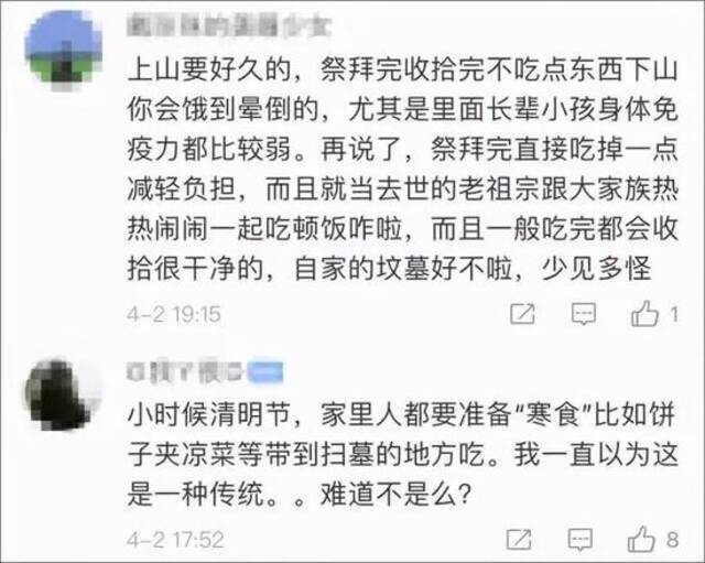 亲友在墓前“吃喝聚餐”引热议！当事人回应