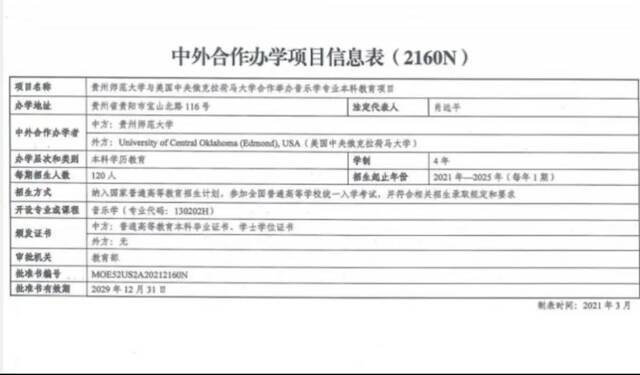 我校与美国中央俄克拉荷马大学合作举办音乐学专业本科教育项目获教育部批准