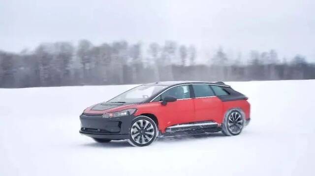 进行高寒测试的FF91。图片来自贾跃亭公众号