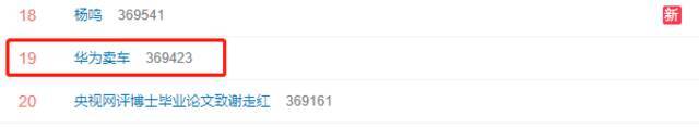 #华为卖车#登上微博热搜 网友：正经业务不做了？