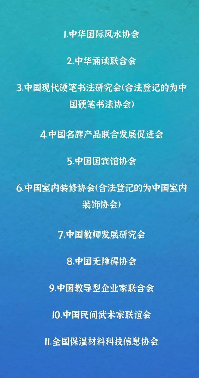 第三批涉嫌非法社会组织名单公布 中华国际风水协会等在列