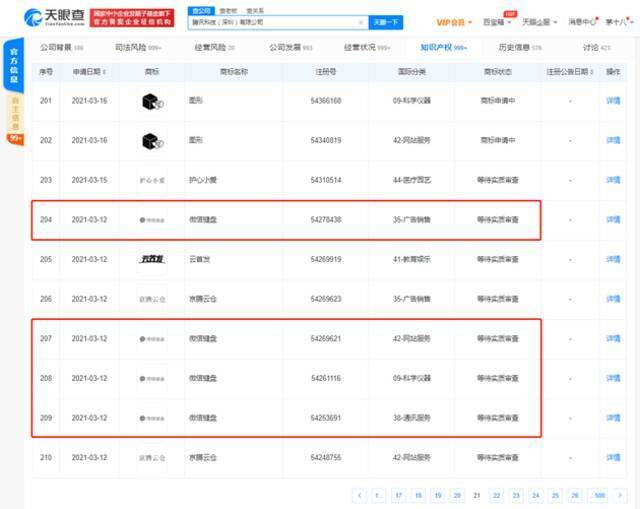 传“微信键盘开始内测” 资料显示腾讯已申请注册相关商标