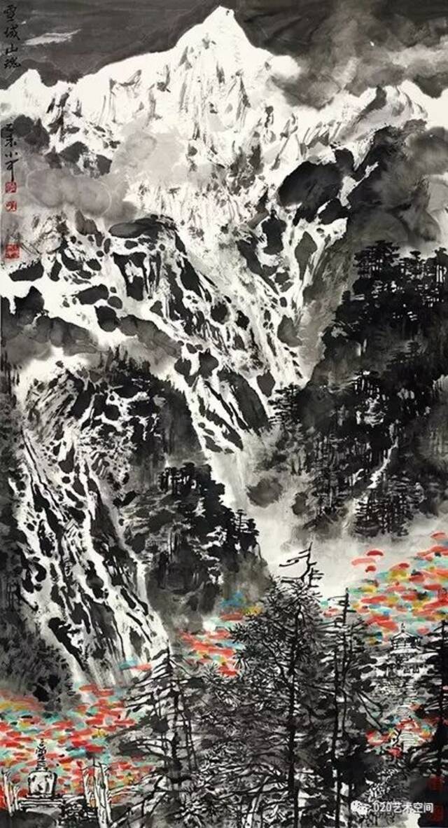 雪域山魂180cm×97cm 2015年