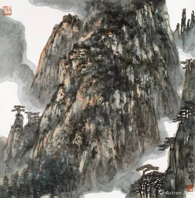 李小可—黄山系列《云山》2011年 70x68.5cm