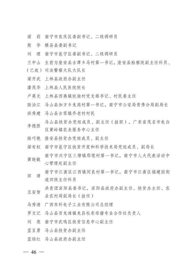 重磅！全区脱贫攻坚总结表彰候选对象正在公示