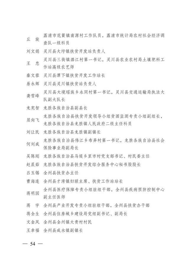 重磅！全区脱贫攻坚总结表彰候选对象正在公示