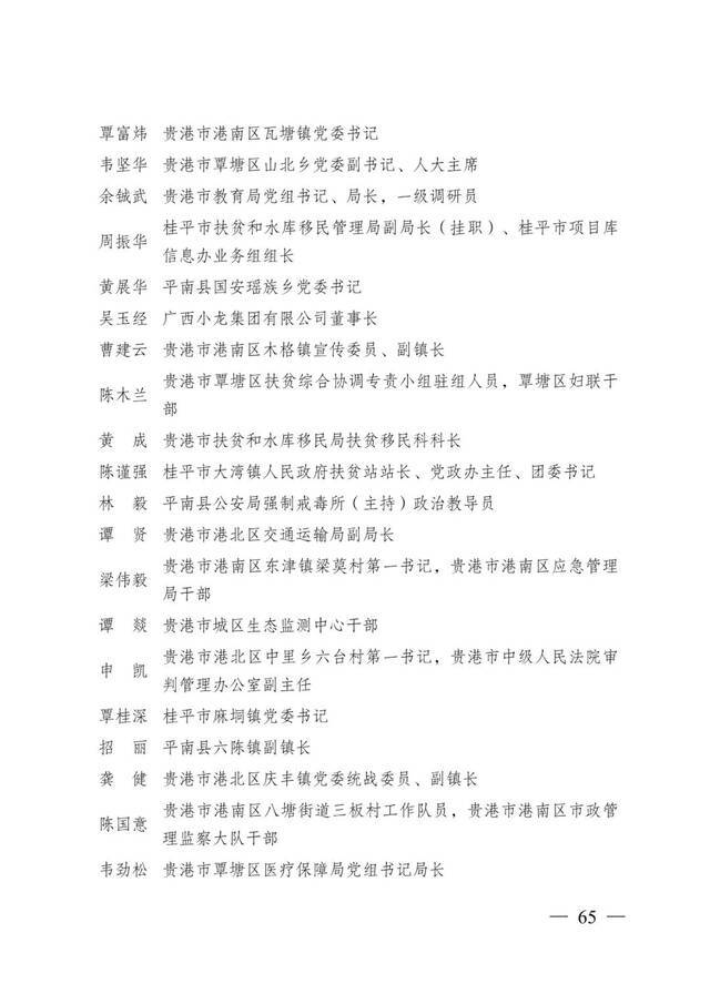 重磅！全区脱贫攻坚总结表彰候选对象正在公示