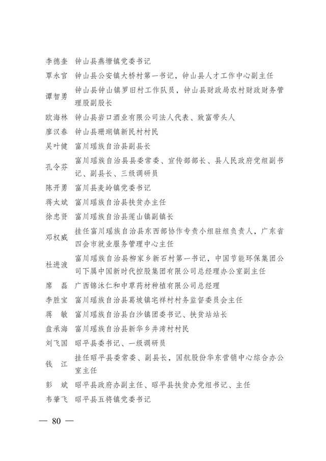 重磅！全区脱贫攻坚总结表彰候选对象正在公示