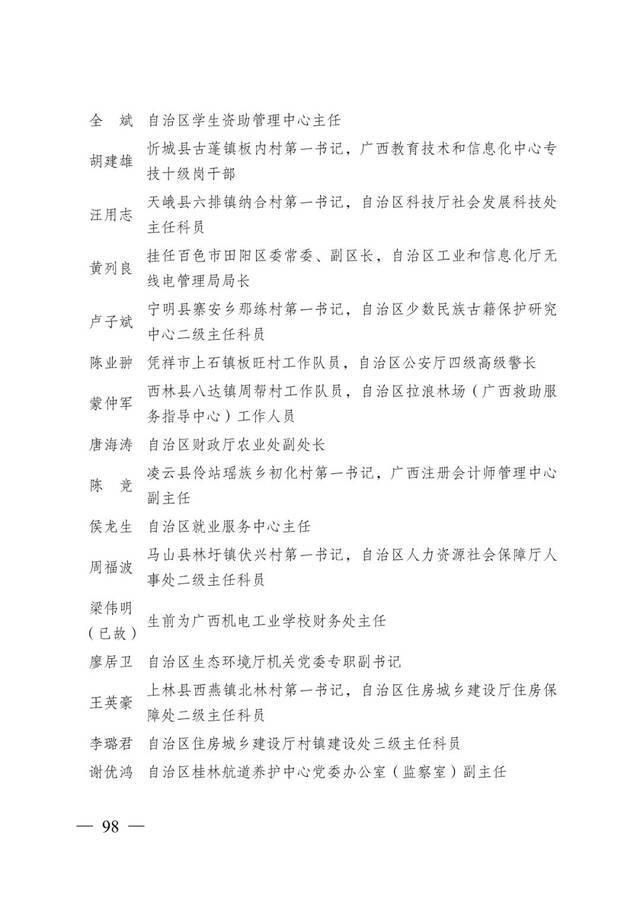 重磅！全区脱贫攻坚总结表彰候选对象正在公示