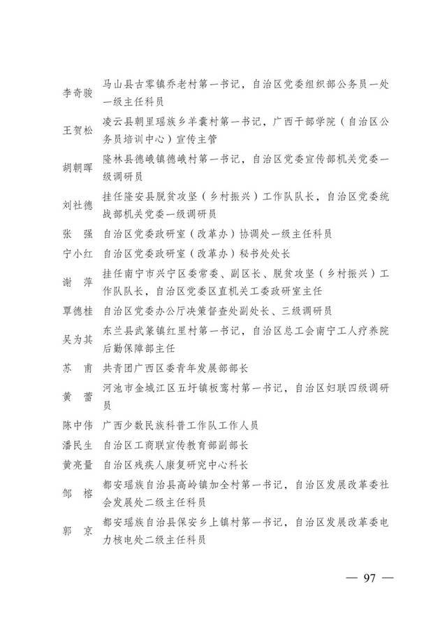 重磅！全区脱贫攻坚总结表彰候选对象正在公示