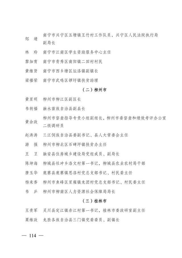 重磅！全区脱贫攻坚总结表彰候选对象正在公示