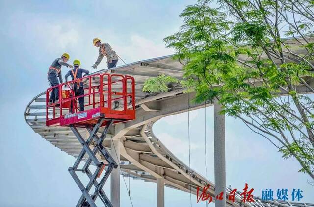 海口西海岸将新增一个地标级综合公园，预计今年底完工