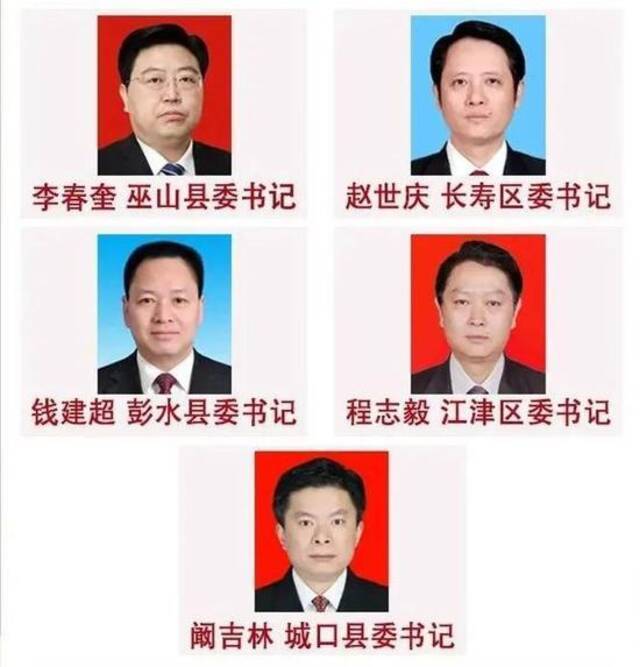 重庆拟推荐5人为全国优秀县委书记
