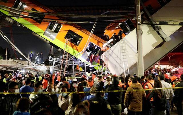 “可怕的悲剧！”墨西哥城地铁列车脱轨事故已致15死70伤