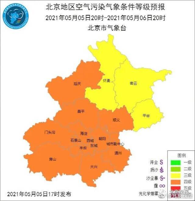 北京发布沙尘+大风蓝警！气象专家：可能出现极端大风天气