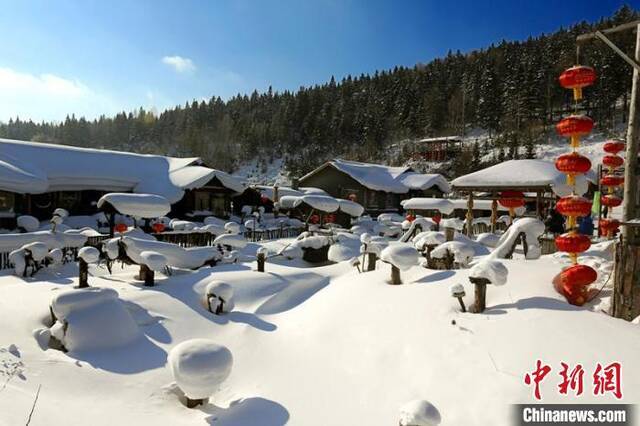 雪乡风景区的迷人雪景黑龙江省文化和旅游厅供图