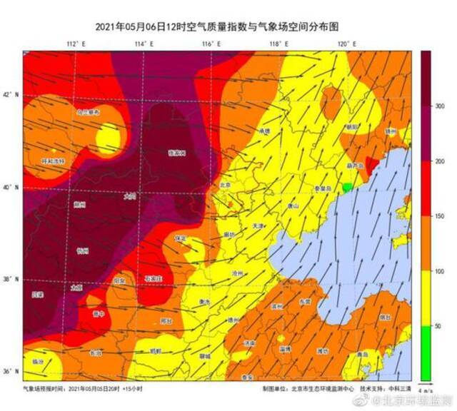 沙尘影响持续至今夜 北京空气质量将达重度至严重污染