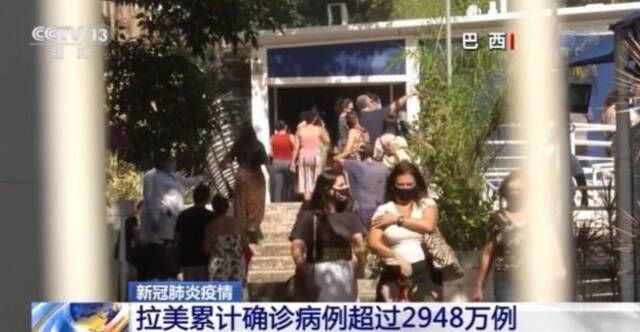 拉美累计新冠肺炎确诊病例超2948万例