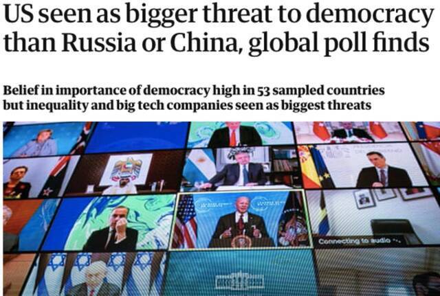 （图说：英国《卫报》报道标题截图。图/The Guardian）