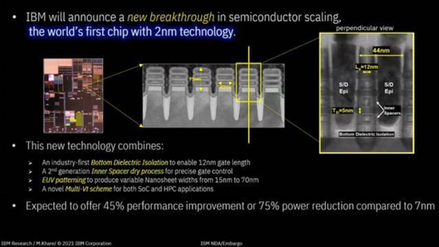 IBM推出全球首款2纳米制程芯片，每平方毫米3.3亿晶体管