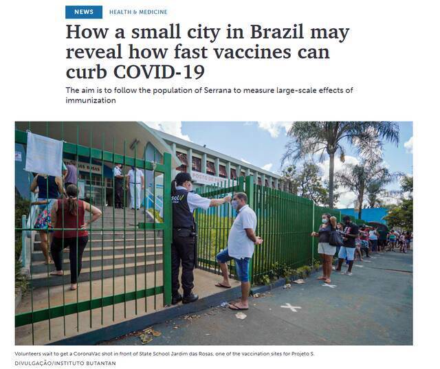 巴西小城用中国疫苗做了项实验 结果令人振奋！