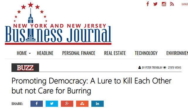 美媒刊文点评美国“发扬民主”：是一种自相残杀的诱惑 而不在乎伤害