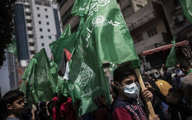 △加沙地带的巴勒斯坦抗议民众（图片来源：网络）