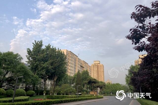 今天早晨，北京海淀区天气晴朗。