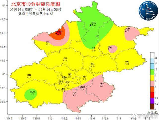 注意！北京今早有轻雾 夜间至明天有雨