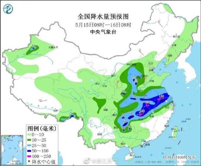 暴雨、冰雹、大风等强对流天气频发，浙江最高温将直跌至“2”字头