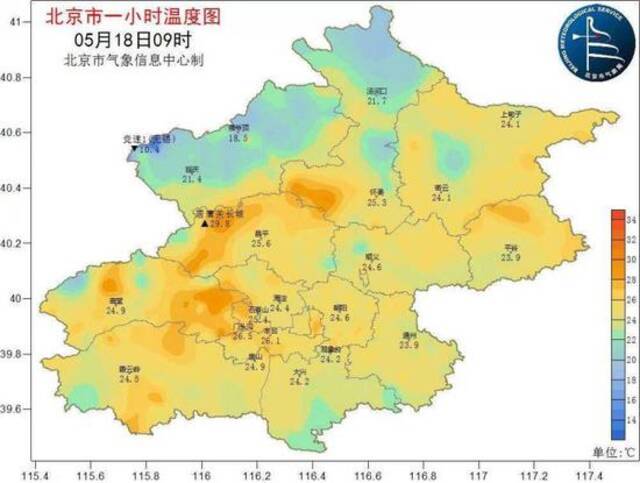 热热热！北京居庸关长城附近气温已达29.8℃