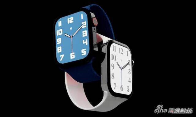 网络上Apple Watch Series 7渲染图