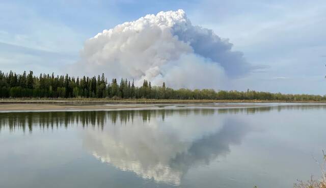 加拿大西部发生丛林大火 近万居民断电