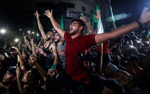 巴勒斯坦人上街庆祝！