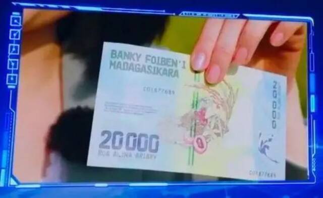 马达加斯加币图片来源：视频截图
