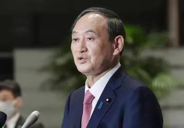 日本首相菅义伟。图片来源：新京报网