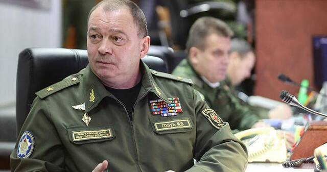 △白俄罗斯空军部队司令伊戈尔·戈鲁布（图片来源：白通社）