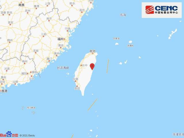 台湾花莲县附近发生4.0级左右地震