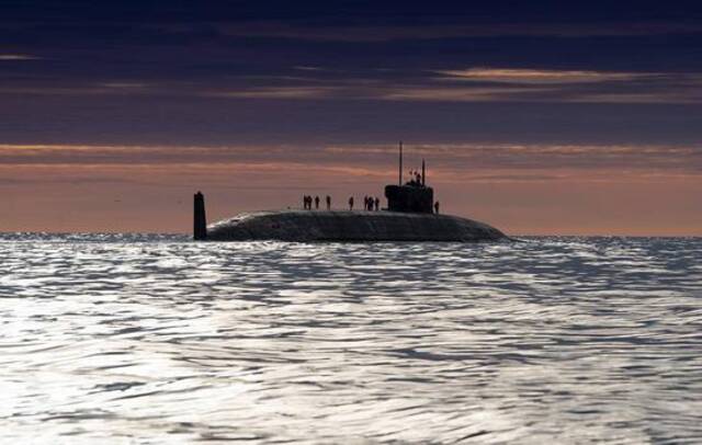 俄罗斯海军“奥列格”号战略核潜艇。塔斯社图