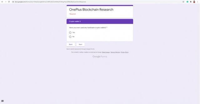 一份问卷调查显示OnePlus可能开发加密货币钱包