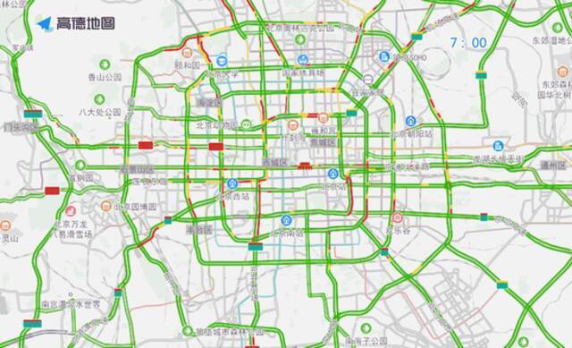 北京：下周早高峰最堵时段出现在8点后，晚高峰拥堵约两小时