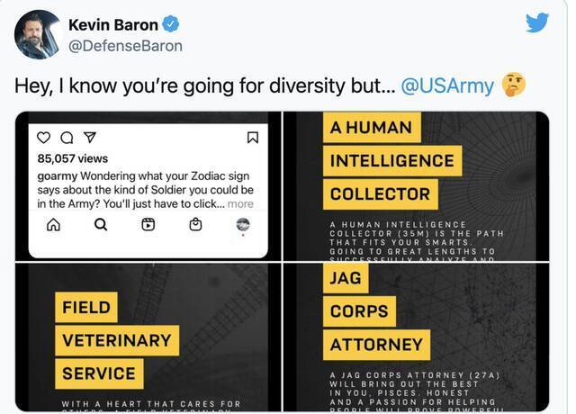 用星座决定在军队中的角色？美国陆军新广告让网友惊了
