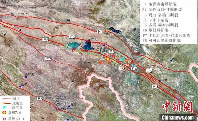 青海玛多7.4级地震：653条地裂缝呈北西-南东向展布