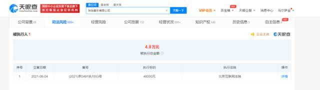 咪咕音乐成被执行人 此前被判赔偿中国音著协4.8万元