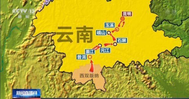 野象群在云南玉溪易门活动 独象离群约12公里