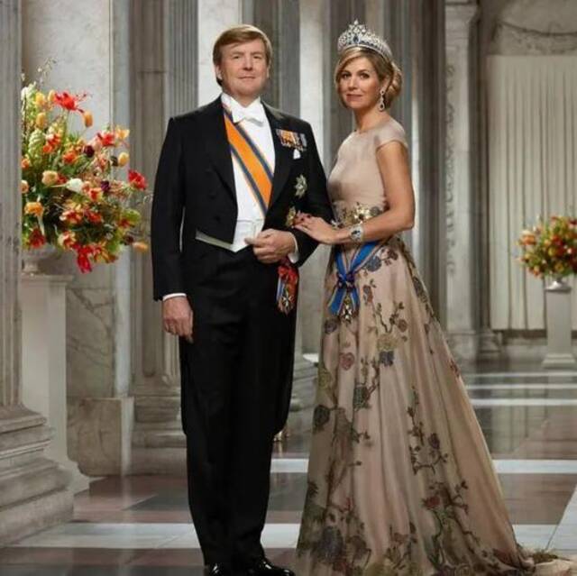 ·荷兰国王夫妇。