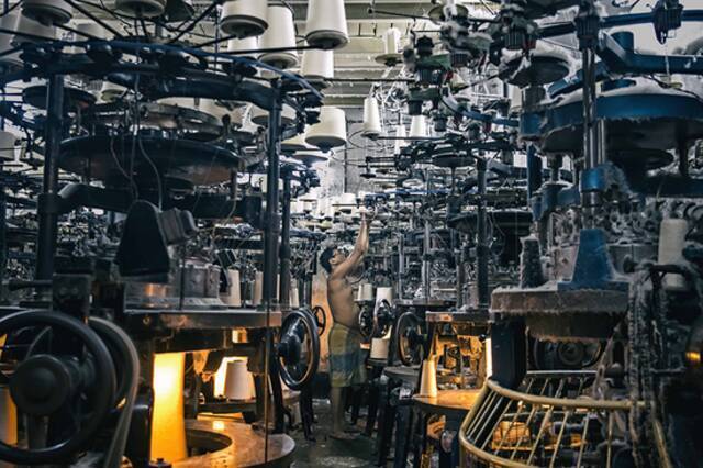 印度加尔各答的棉花加工厂。图