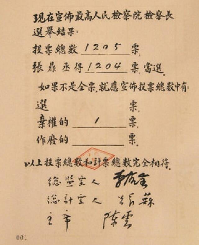 百年党史中的检察档案 新中国第二任检察长张鼎丞