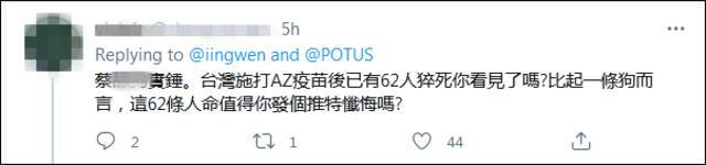 蔡英文悼念拜登死去的狗，评论翻车